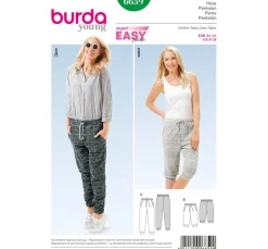 burda style Schnittmuster>Burda Schnittmuster Nr. 6659 "Relax-Hosen"