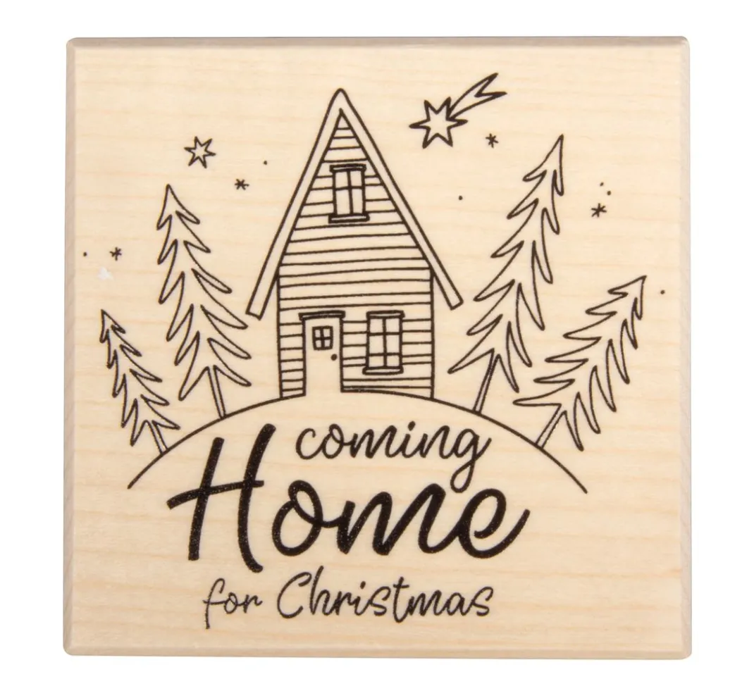 Butterer Scrapbooking|Kartengestaltung>Stempel "Coming Home for Christmas"