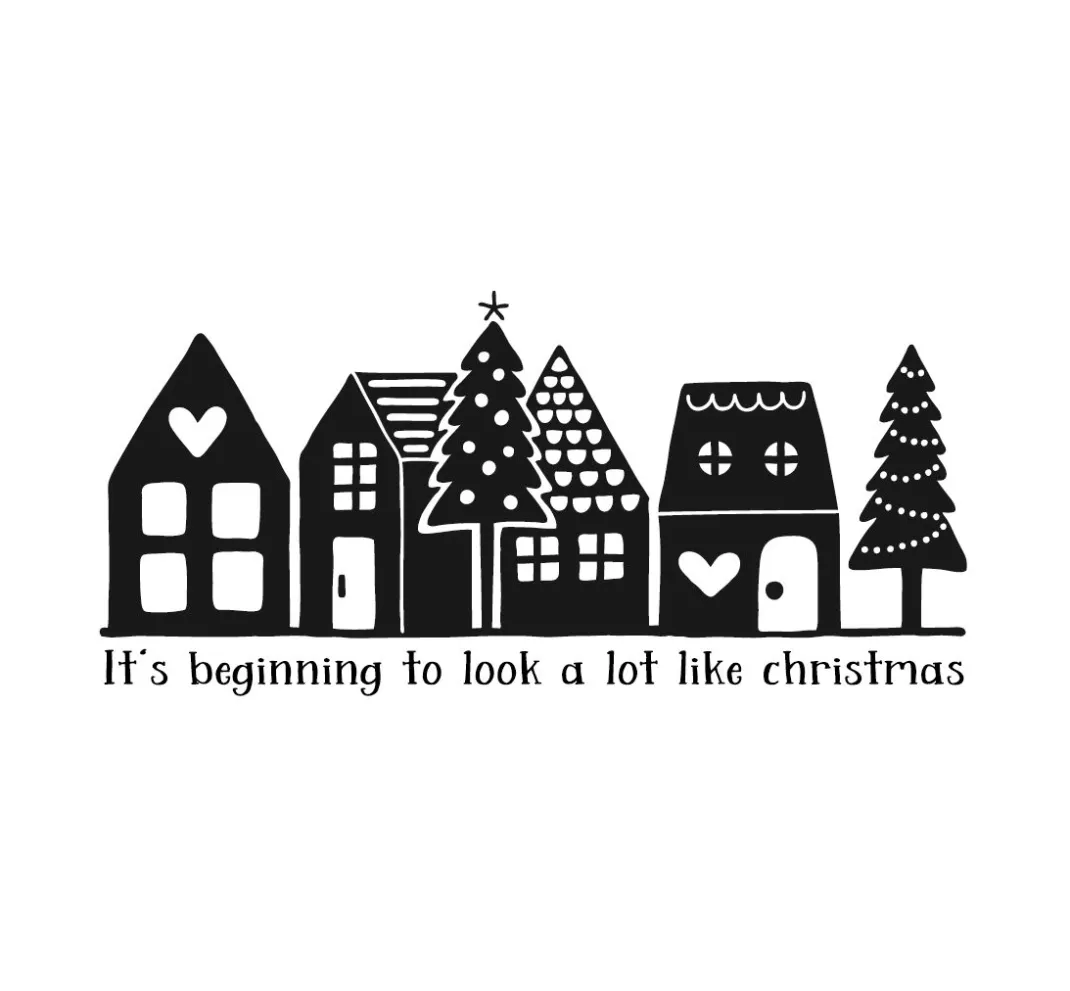 Butterer Scrapbooking|Kartengestaltung>Stempel "Little town"