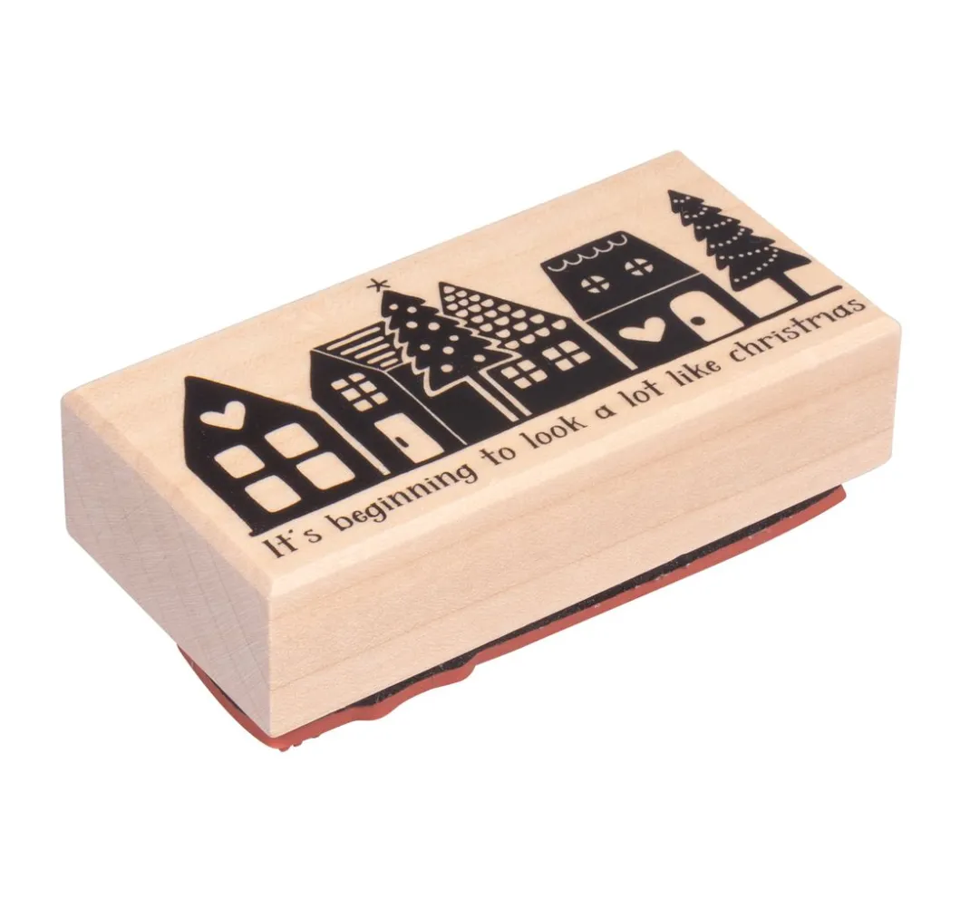 Butterer Scrapbooking|Kartengestaltung>Stempel "Little town"
