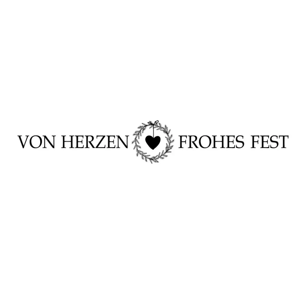 Butterer Scrapbooking|Kartengestaltung>Stempel "Von Herzen frohes Fest"