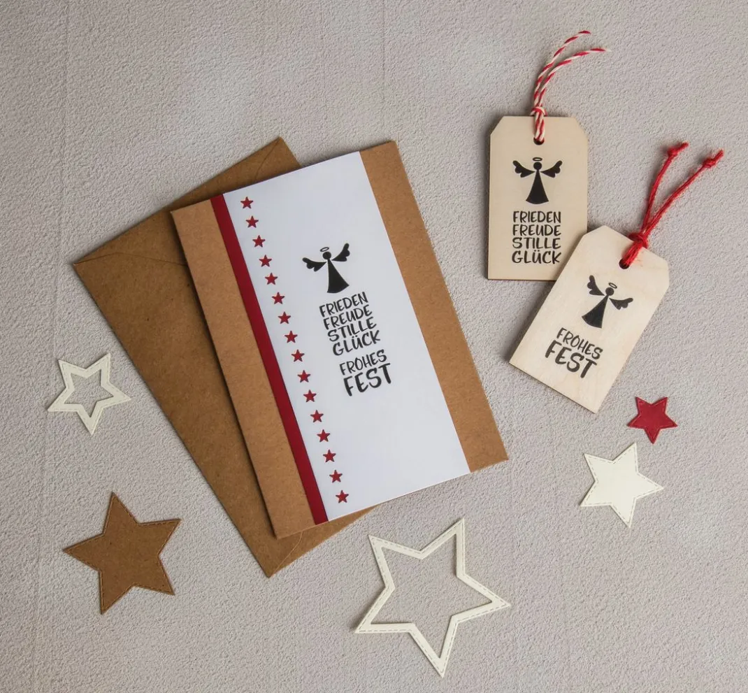 Butterer Scrapbooking|Kartengestaltung>Stempel "Weihnachtsengel"