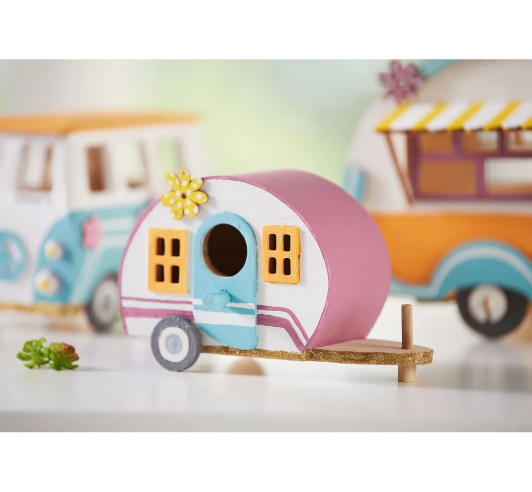 creativ company Brandmalerei|Serviettentechnik>Campingwagen, Rohholz/Sperrholz