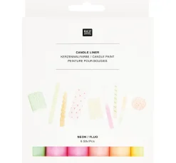 Rico Design Kerzen Gestalten>Candle Liner Set "Neon"