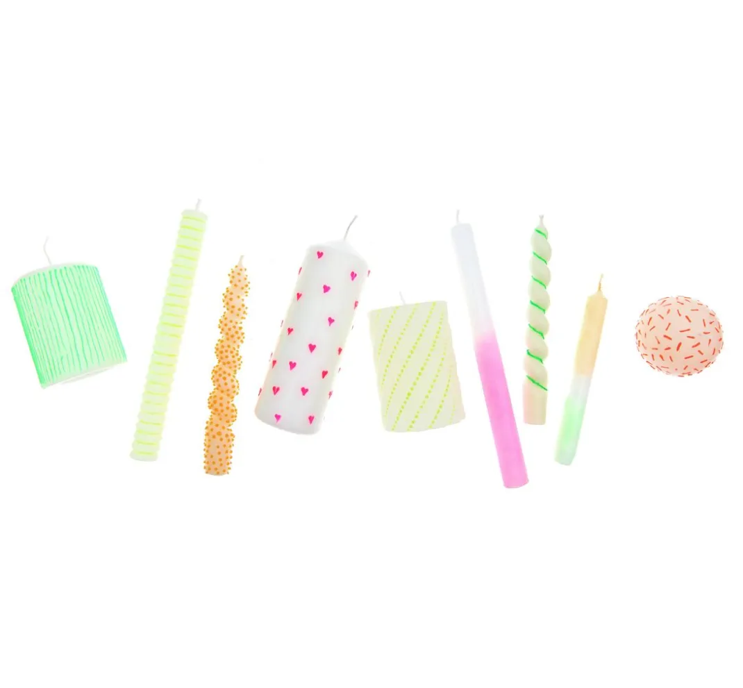 Rico Design Kerzen Gestalten>Candle Liner Set "Neon"
