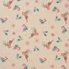 VBS Marktplatz Weihnachtsstoffe|Spezialstoffe>Canvas-Stoff "Rentier mit Glitzerschneeflocken"