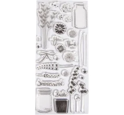 Rayher Stempel & Zubehör|Kartengestaltung>Clear Stamps "Botanical"