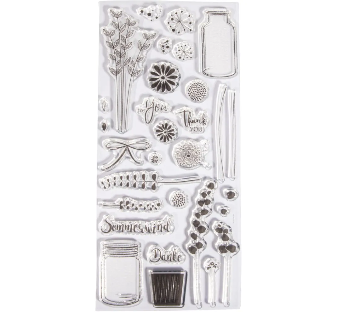 Rayher Stempel & Zubehör|Kartengestaltung>Clear Stamps "Botanical"