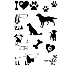 efco Stempel & Zubehör|Kartengestaltung>Clear Stamps "Hunde"