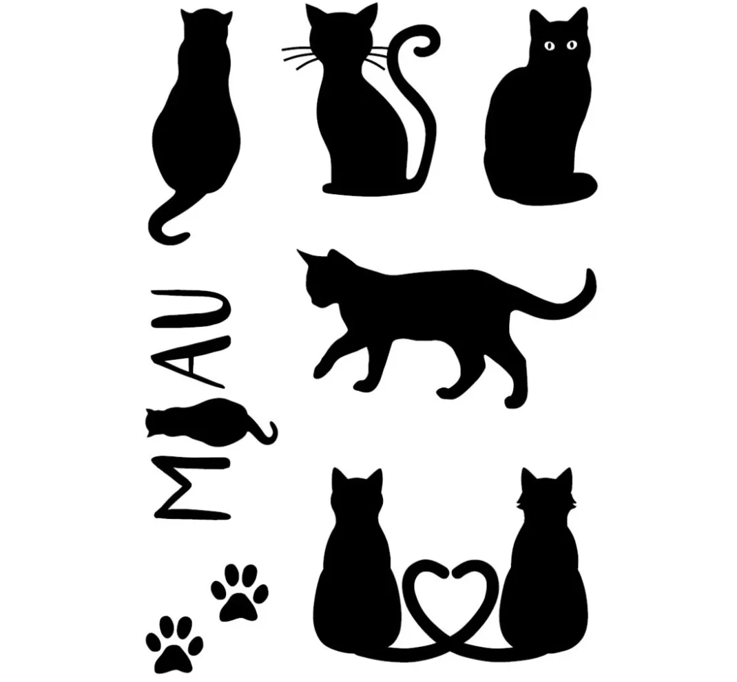 efco Stempel & Zubehör|Kartengestaltung>Clear Stamps "Katzen"
