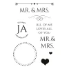 efco Stempel & Zubehör|Kartengestaltung>Clear Stamps "Mr. & Mrs."
