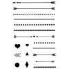 efco Bullet Journal|Stempel & Zubehör>Clear Stamps "Pfeile & Linien"