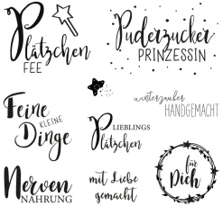 Rayher Backen|Stempel & Zubehör>Clear Stamps "Süße Grüße"