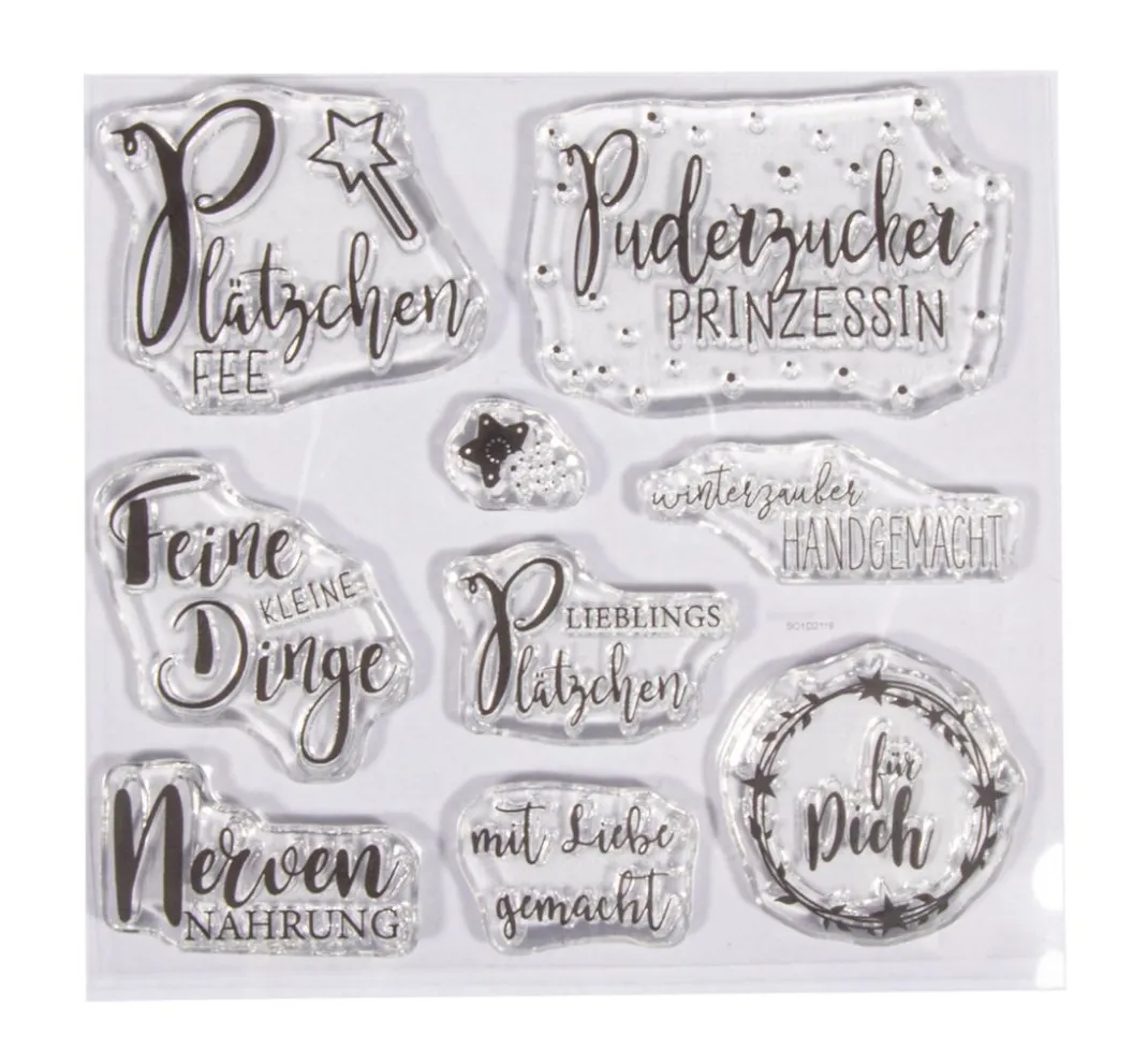 Rayher Backen|Stempel & Zubehör>Clear Stamps "Süße Grüße"