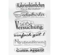 Kinder efco Weiteres|Backen>Clear Stempel-Set "Guten Appetit"