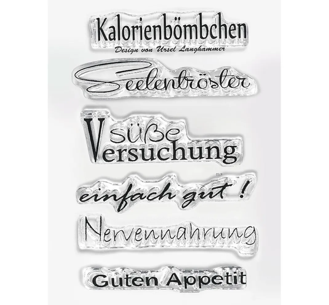 Kinder efco Weiteres|Backen>Clear Stempel-Set "Guten Appetit"