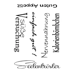 Kinder efco Weiteres|Backen>Clear Stempel-Set "Guten Appetit"
