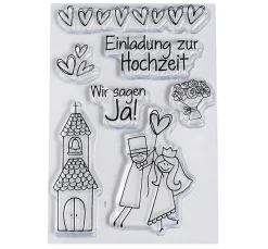 efco Stempel & Zubehör|Kartengestaltung>Clear Stempel-Set "Hochzeit"