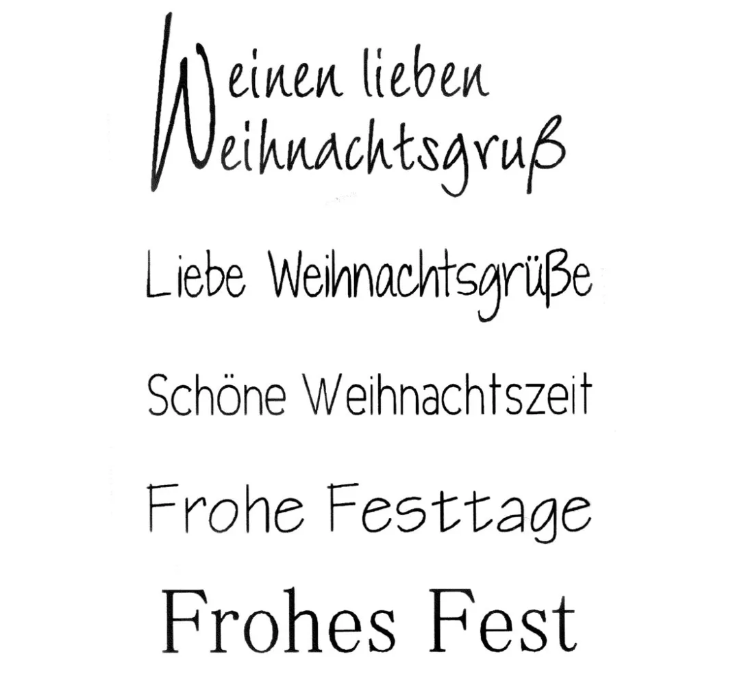 efco Stempel & Zubehör|Scrapbooking>Clear Stempel-Set "Weihnachtsgruß"