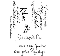 efco Stempel & Zubehör|Kartengestaltung>Clear Stempel-Set "Wir wünschen Dir"