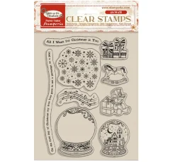 Stamperia Scrapbooking|Kartengestaltung>Clear-Stamps "Gear up for Christmas"