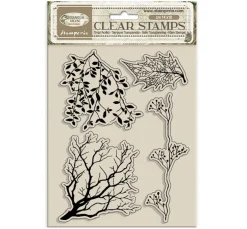 Stamperia Scrapbooking|Kartengestaltung>Clear-Stamps "Herbarium Silvae"
