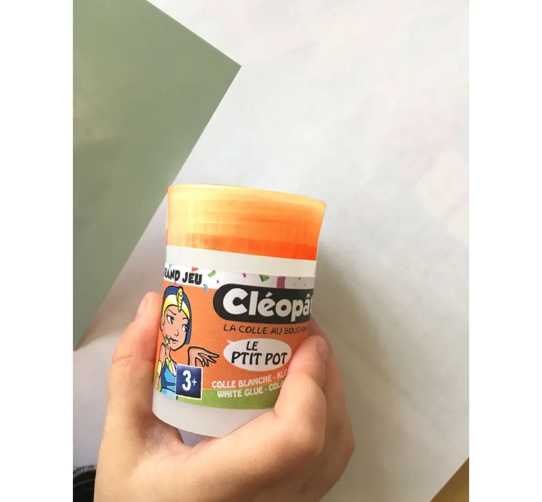 Kinder Cléopâtre Kleber|Kleber>Cléopatre P'tit Pot Kleber mit integrierten Spachtel, 35 g