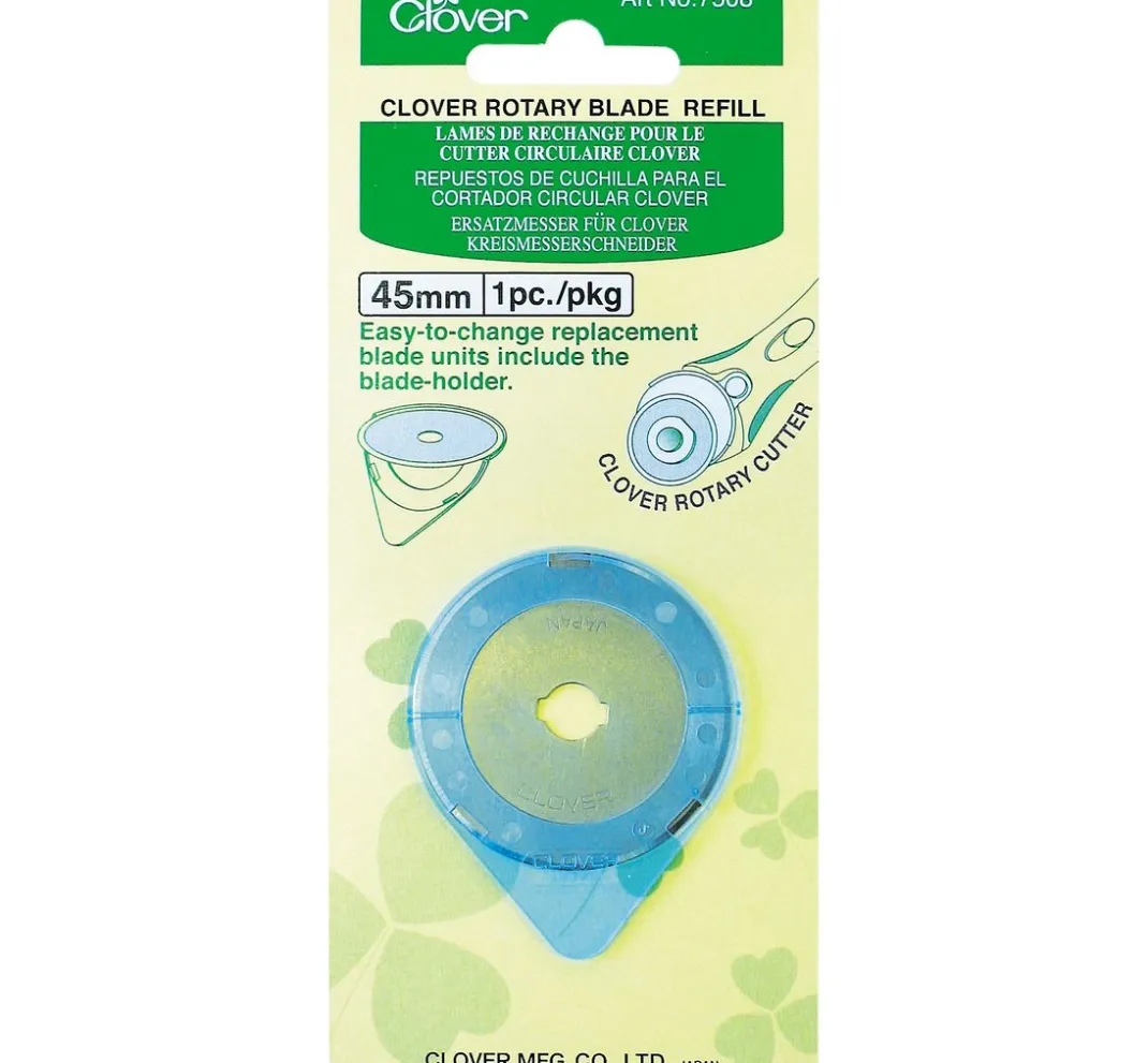 Clover Patchwork|Schneidewerkzeug>Ersatzklinge Maxi 45 mm mit Klingenhalter