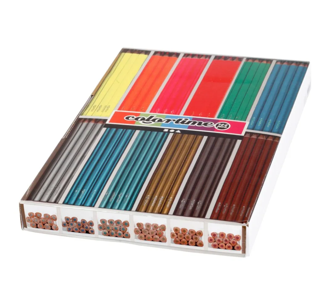 Kinder creativ company Weitere Geschenkideen Für Kinder|Farbsets>Colortime Buntstifte "Metallic & Neon", Mine 3 mm