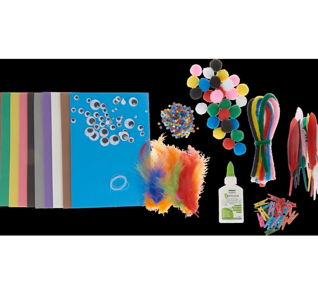 Kinder GLOREX Deko-Bastelsets>Creativ-Maxi Mix "Basic"