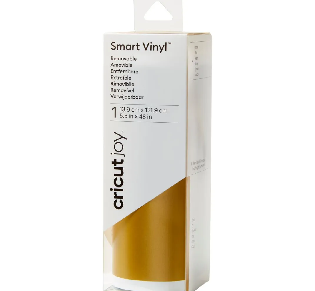 Cricut Plotten|Plotter>Joy Selbstklebende Vinylfolie - Matt "Smart Vinyl - Removable", 13,9 x 12