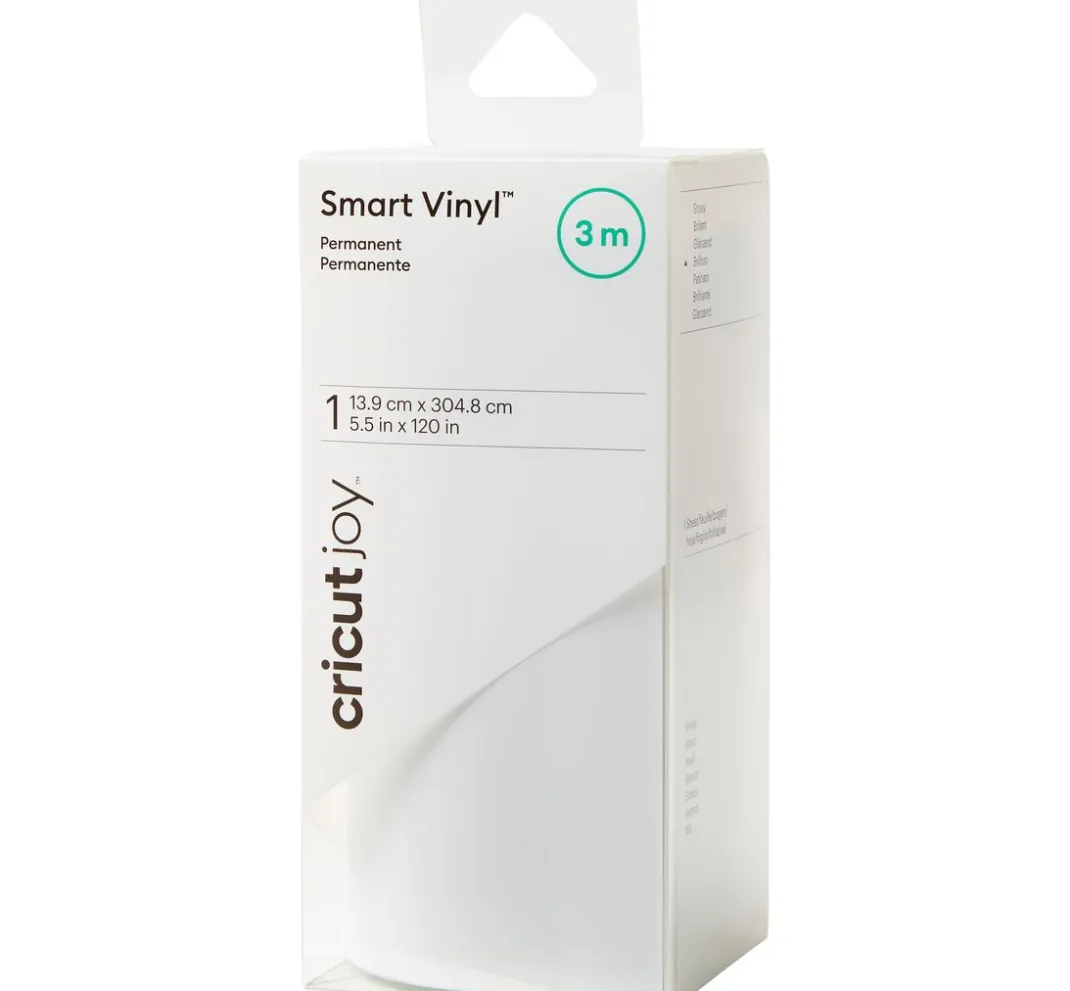 Cricut Selbstklebende Bastelfolie|Plotten>Joy Selbstklebende Vinylfolie - Glänzend "Smart Vinyl - Permanent", 13,9