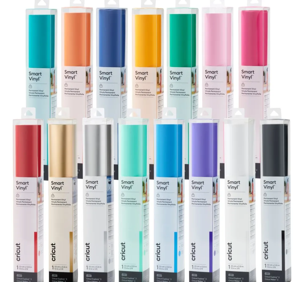Cricut Plotten|Plotter>Selbstklebende Vinylfolie "Smart Vinyl - Permanent", 33 x 90 cm
