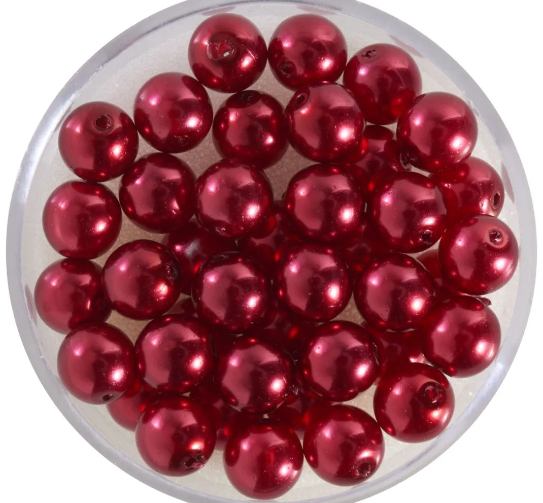 PRACHT Glasperlen|Perlensterne>Crystal Renaissance Glaswachsperle, 6mm, 40 Stück