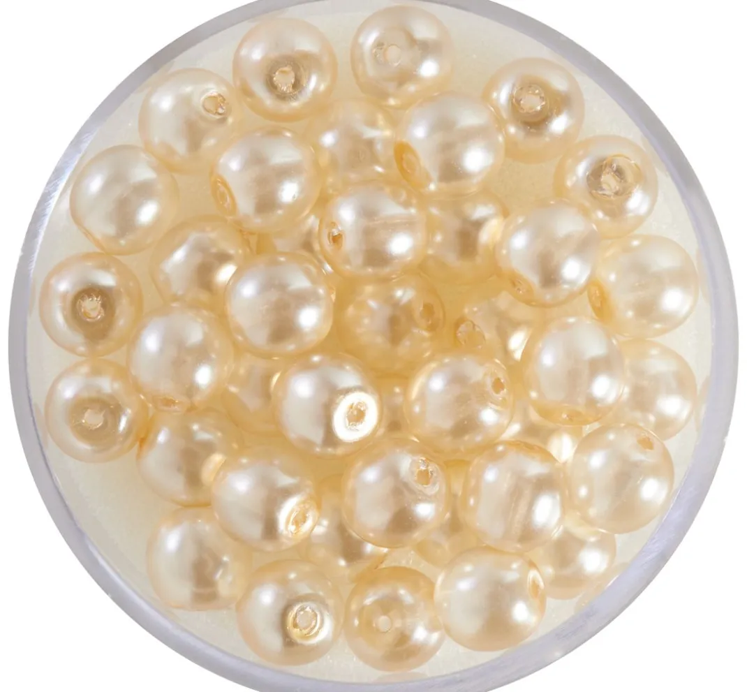 PRACHT Glasperlen|Perlensterne>Crystal Renaissance Glaswachsperle, 6mm, 40 Stück