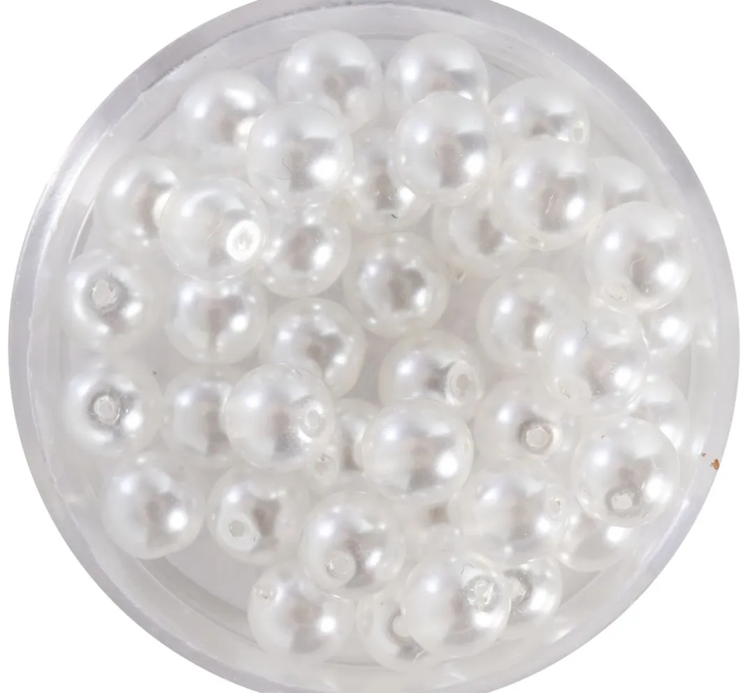 PRACHT Glasperlen|Perlensterne>Crystal Renaissance Glaswachsperle, 6mm, 40 Stück