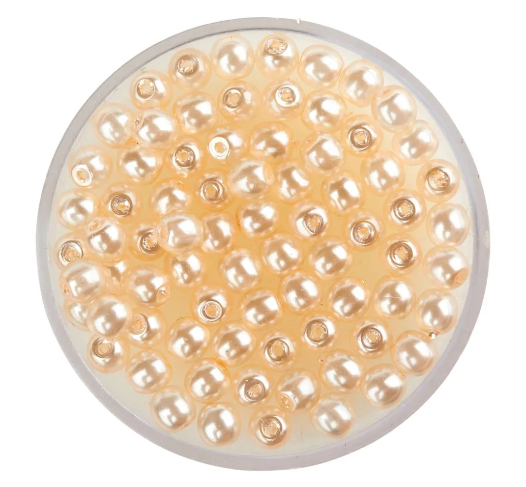 PRACHT Perlensterne|Glasperlen>Crystal Renaissance Glaswachsperle, 4mm, 75 Stück