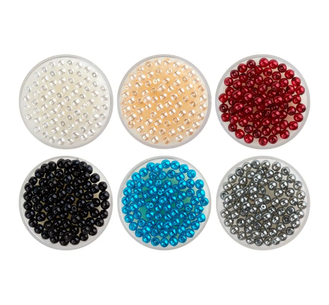 PRACHT Perlensterne|Glasperlen>Crystal Renaissance Glaswachsperle, 4mm, 75 Stück