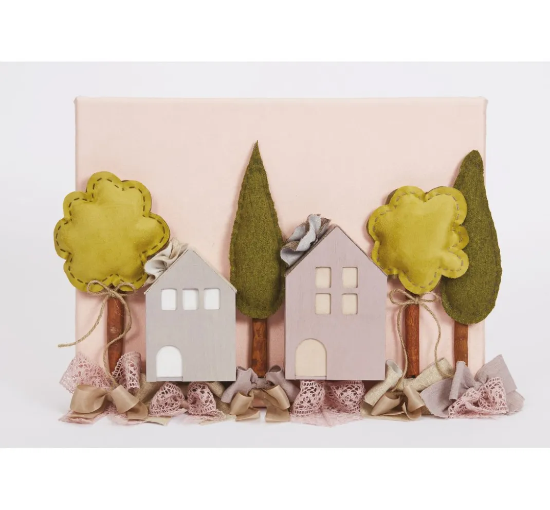 stafil Holz, Mdf & Pappmaché|Serviettentechnik>3D Holzhäuschen, 3er-Set