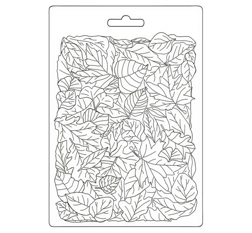 Stamperia Weiteres|Modellieren>3D Texturmatte "Woodland - Leaves pattern"