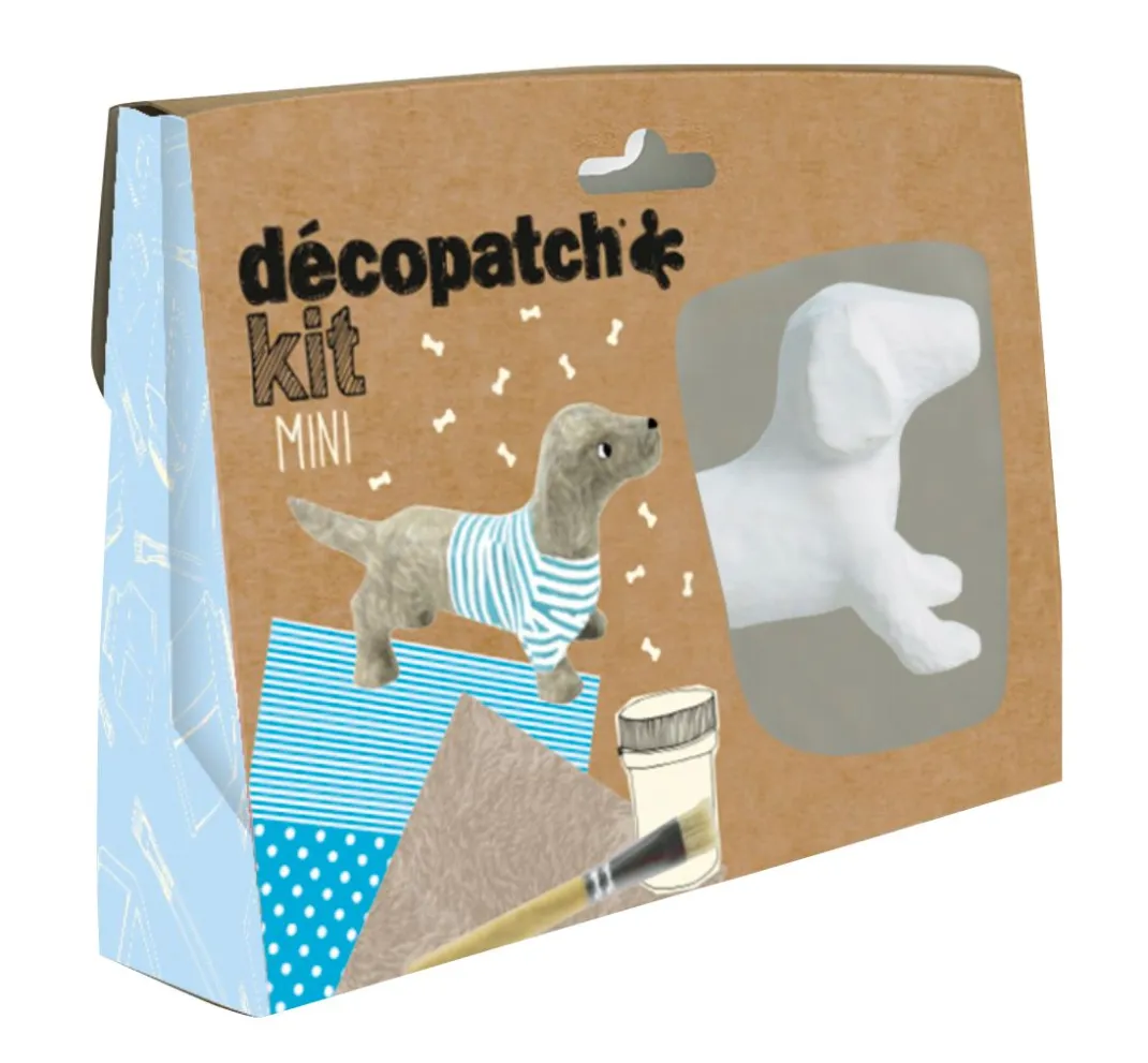 Kinder décopatch Papier-Bastelsets|Décopatch>Kit Mini "Dackel"