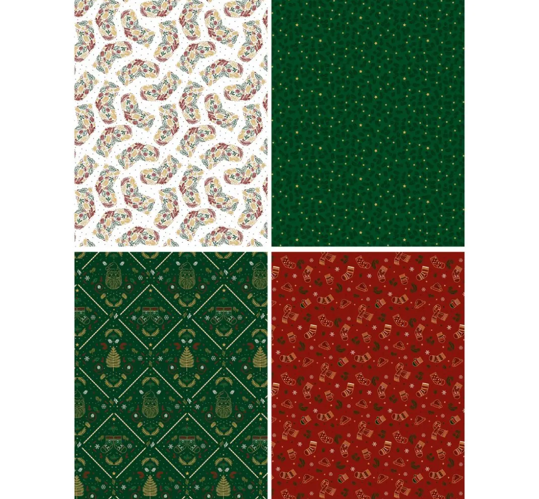 décopatch Décopatch>Pocket Hot-Foil Collection Mix and Patch "Vintage Weihnachten"