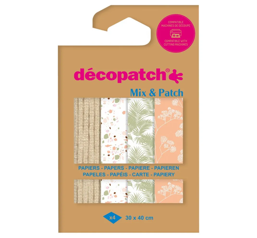 décopatch Décopatch-Papier|Décopatch>Pocket Hot-Foil Collection Mix and Patch "Terra"