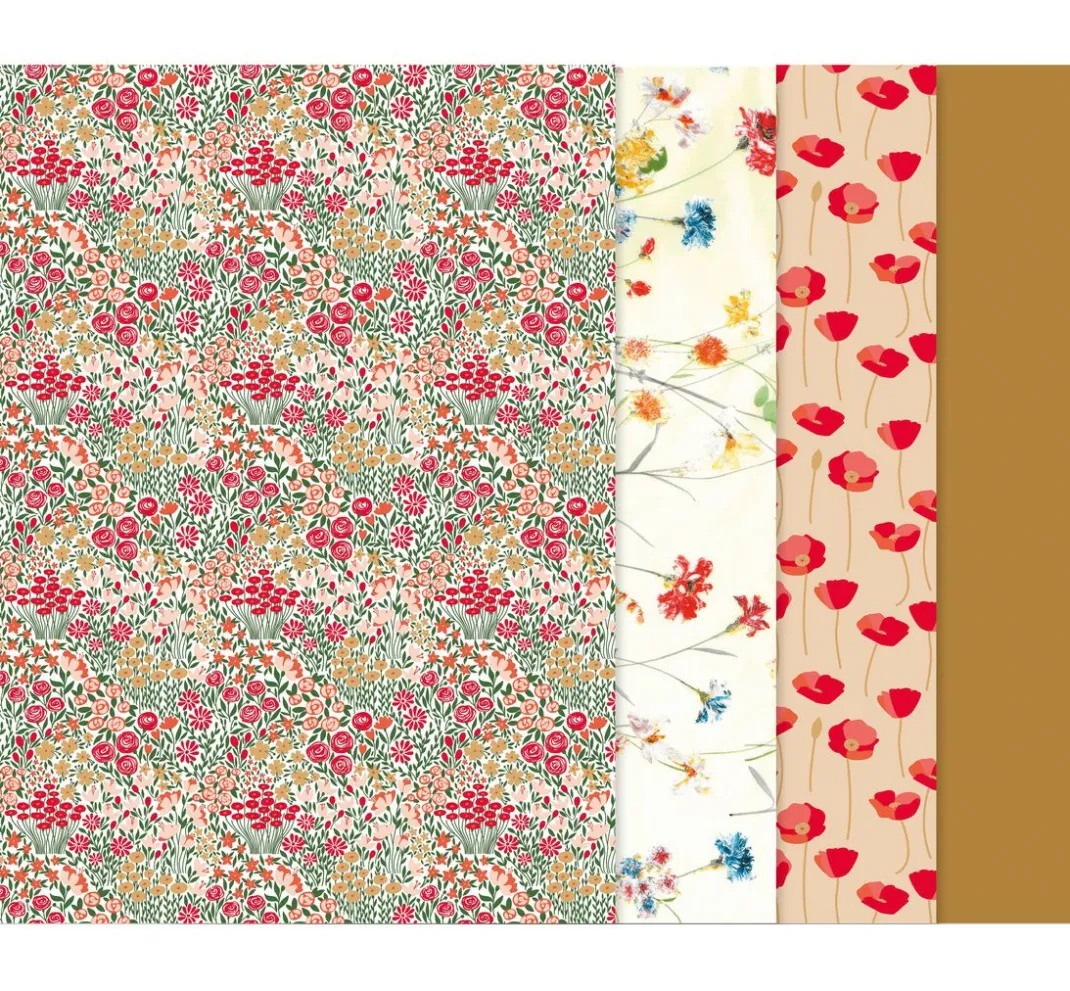 décopatch Décopatch>Pocket Hot-Foil Collection Mix and Patch "Blumenwiesen"