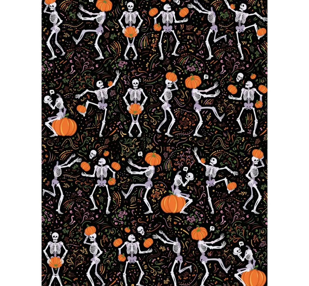 décopatch Décopatch>Pocket Hot-Foil Collection Mix and Patch "Halloween Skelette"