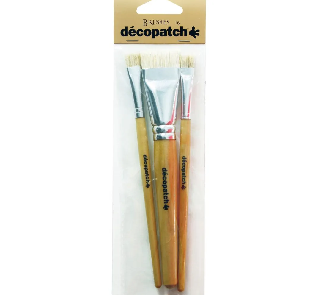 décopatch Décopatch|Pinsel>Seiden-Borstenpinsel, 3-er Set