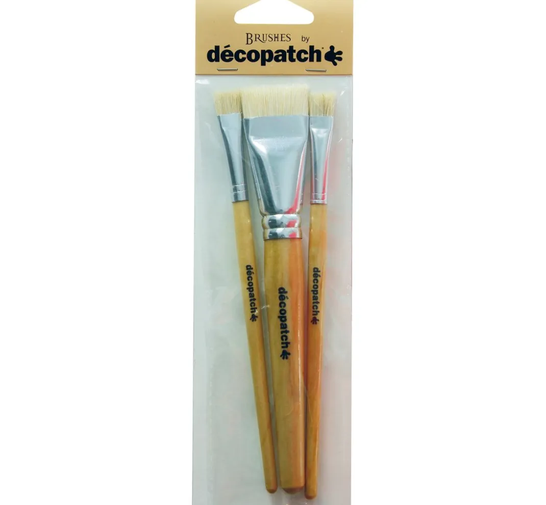 décopatch Décopatch|Pinsel>Seiden-Borstenpinsel, 3-er Set