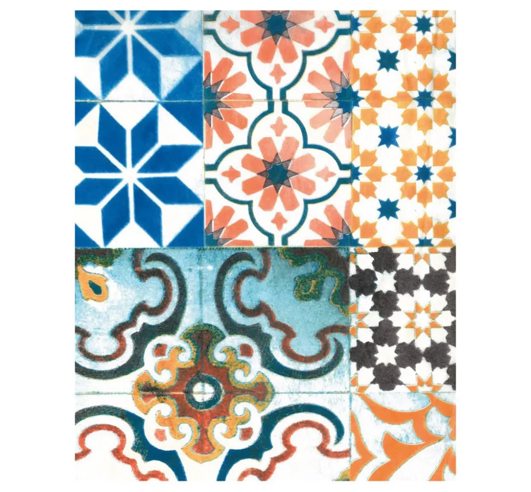 décopatch Décopatch-Papier|Décopatch>-Papier "Kachel-Mosaik Bunt"