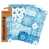 décopatch Décopatch-Papier|Décopatch>-Papier "Kachel-Mosaik Blau"