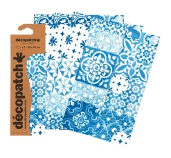 décopatch Décopatch-Papier|Décopatch>-Papier "Kachel-Mosaik Blau"